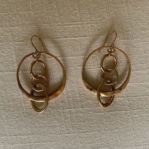 Tory Burch Double Drop Hoop Earrings